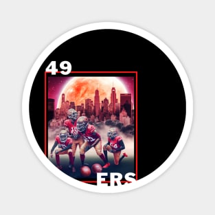 49 ers players cute graphic design artwork Magnet